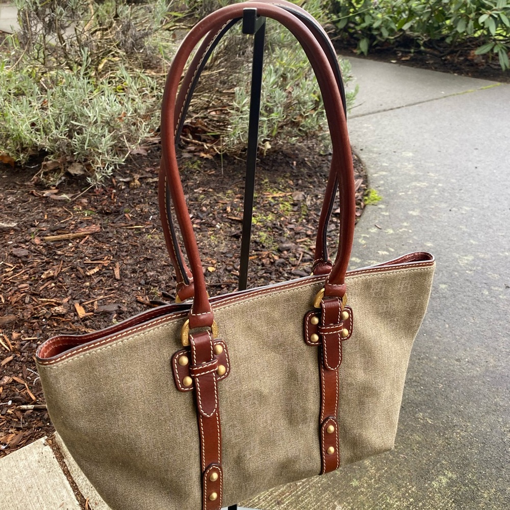 Dooney & Bourke Brown and Tan Tote Bag